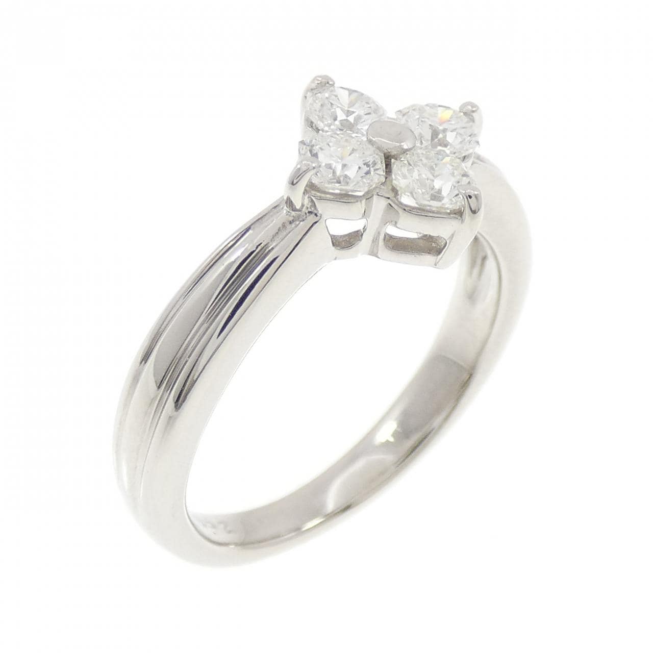 PT950 フラワー ダイヤモンド リング 0.52CT