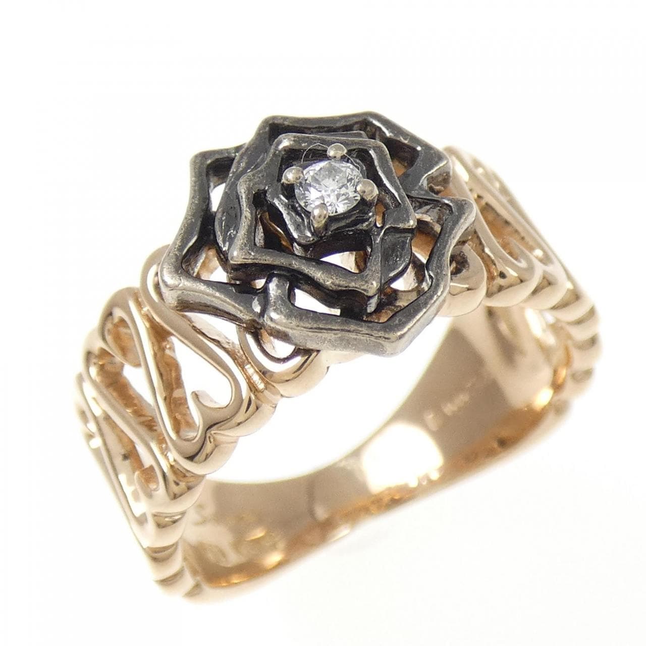 K18PG/K18BG ダイヤモンド リング 0.034CT