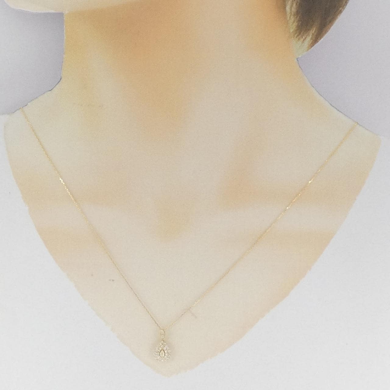 【新品】K18YG ダイヤモンド ネックレス 0.25CT