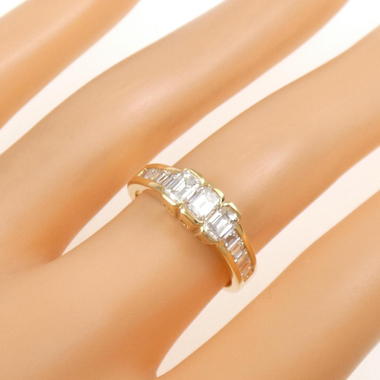 K18YG ダイヤモンド リング 1.29CT