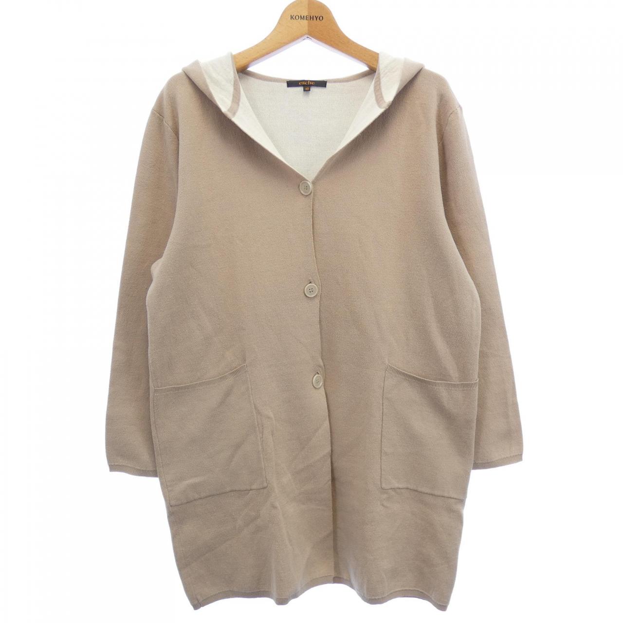 ESCHE esche ロングカーディガン