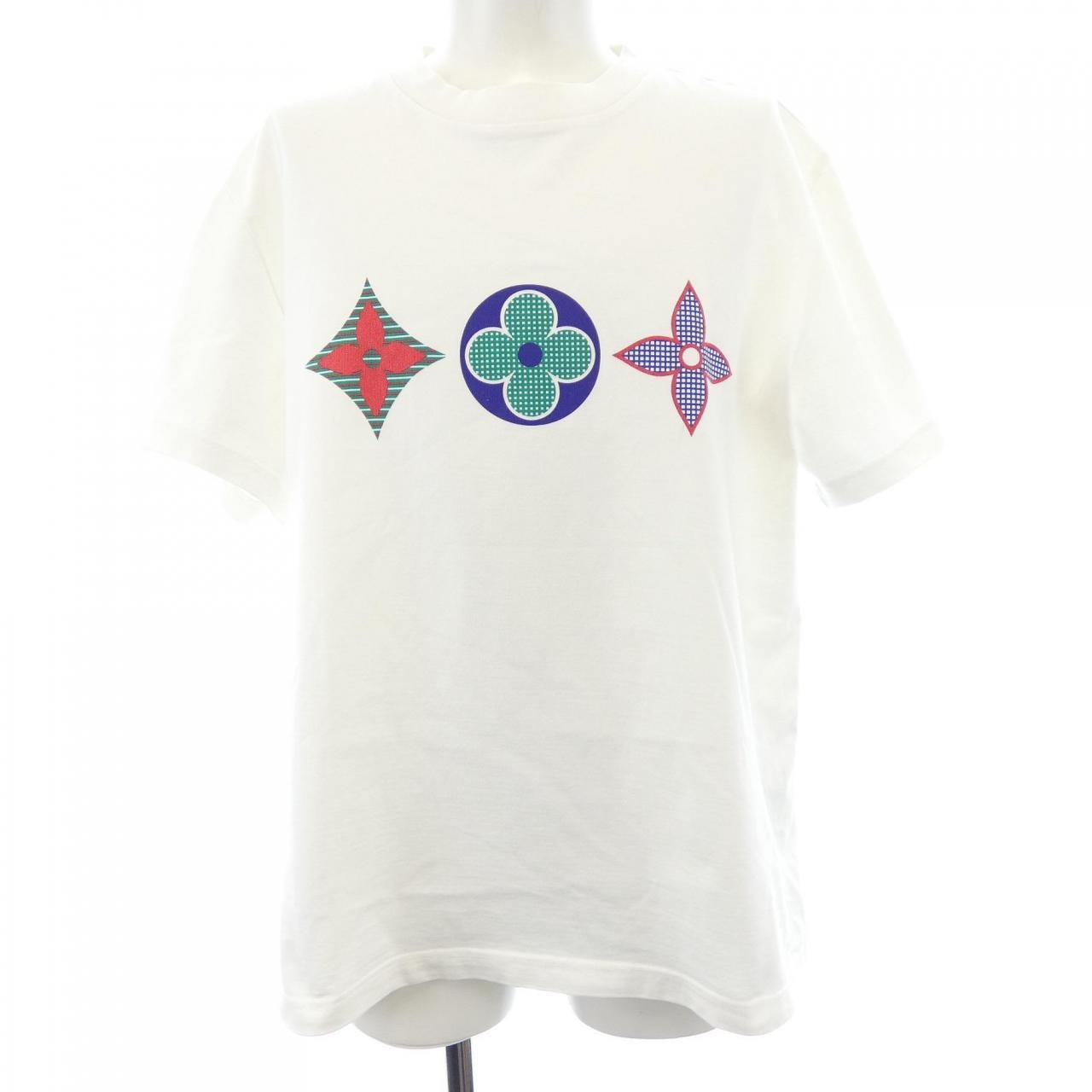 ルイヴィトン LOUIS VUITTON マルチカラーモノグラムプリンテッド HJY01WNPG Tシャツ