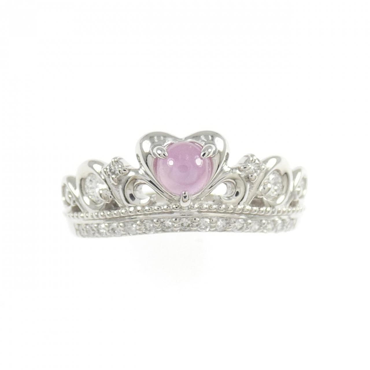 PT900 ティアラ スターサファイヤ リング 0.444CT