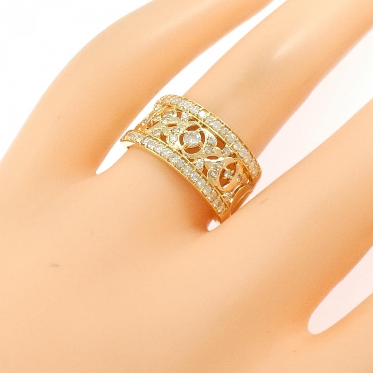 K18YG ダイヤモンド リング 0.50CT