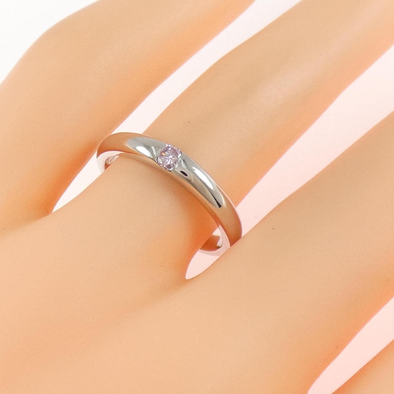 PT900 ピンクダイヤモンド リング 0.084CT