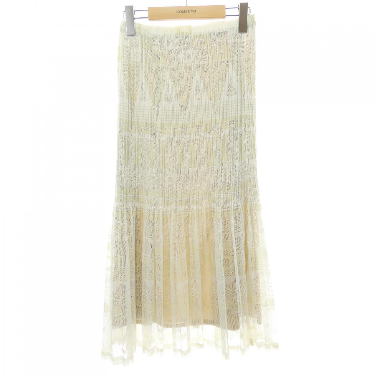 プリーツプリーズ PLEATS PLEASE 2007 幾何学メッシュ 消しプリーツ PP61-JG674 7561033 スカート