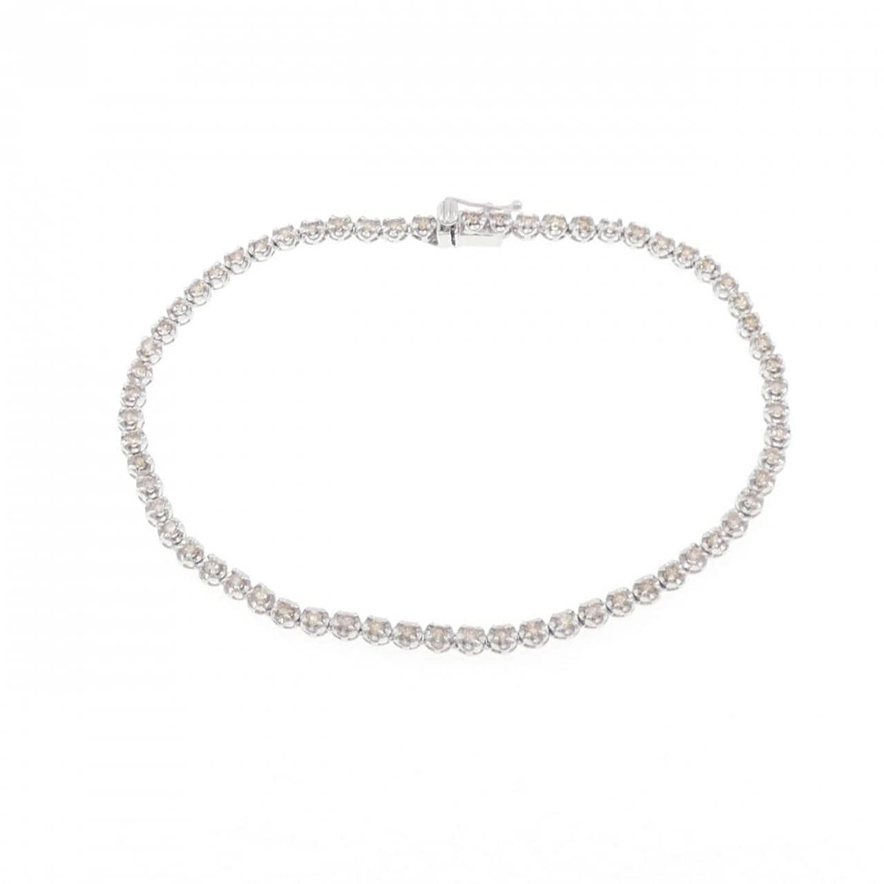 K18WG ダイヤモンド ブレスレット