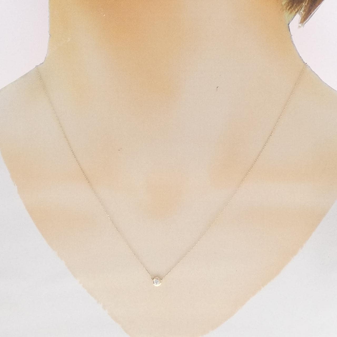 K10YG ダイヤモンド ネックレス 0.04CT