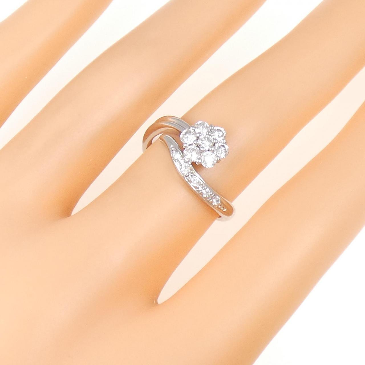 PT フラワー ダイヤモンド リング 0.50CT