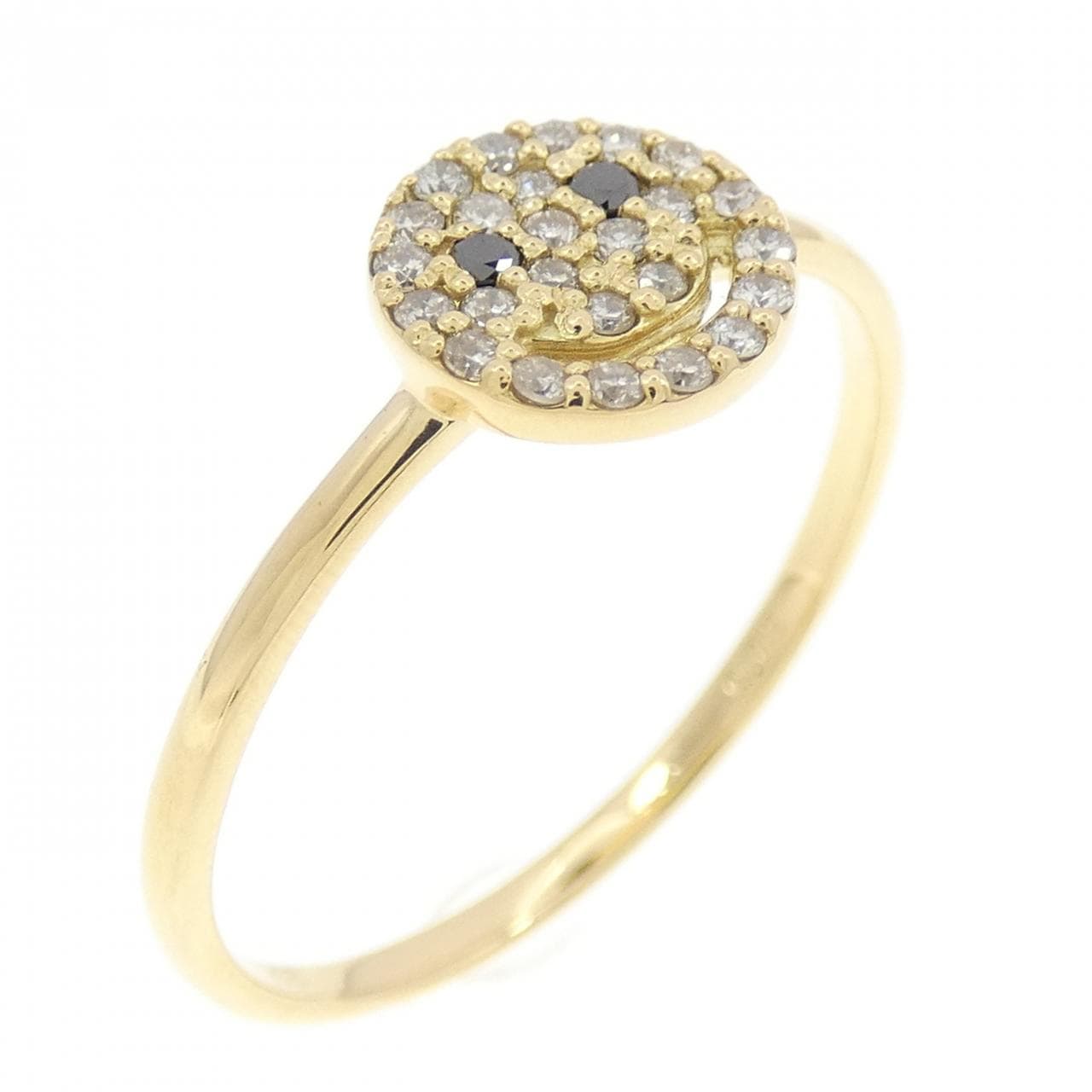K18YG 微笑鑽石戒指 0.15CT