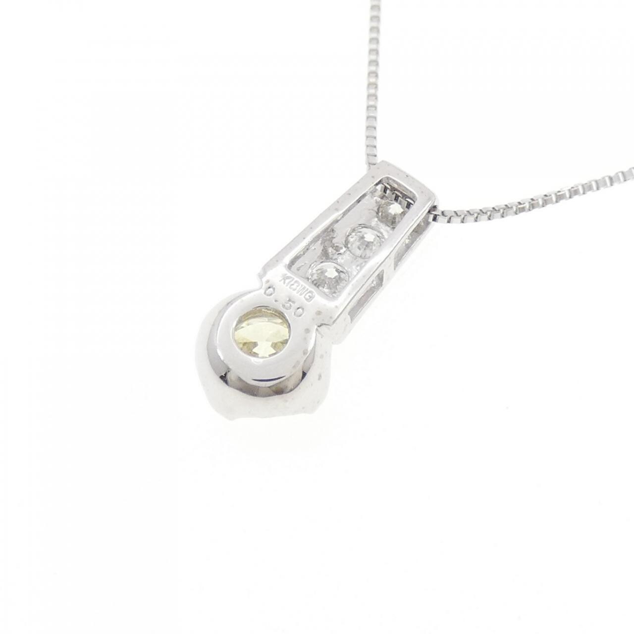 K18WG ダイヤモンド ネックレス 0.50CT