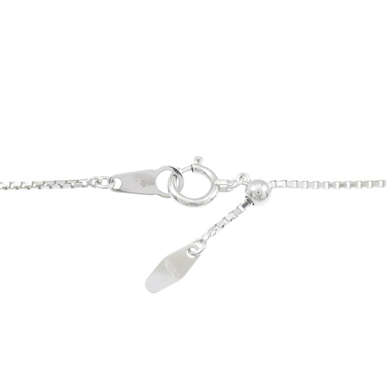 750WG/K18WG ラベンダーヒスイ ネックレス 8.72CT