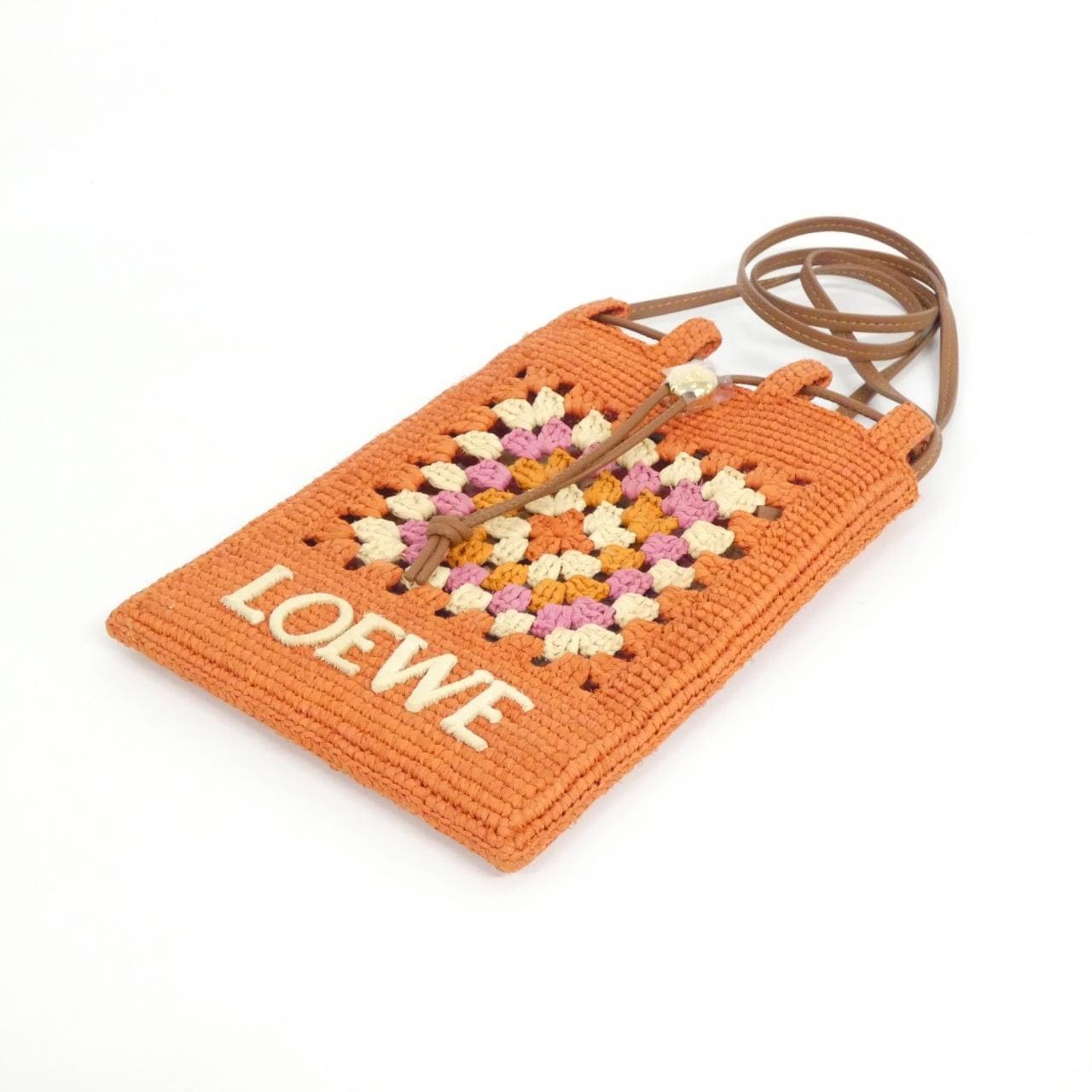 【新品】ロエベ DRAWSTRING POCKET CROCHET C630PHPX07 ショルダーバッグ