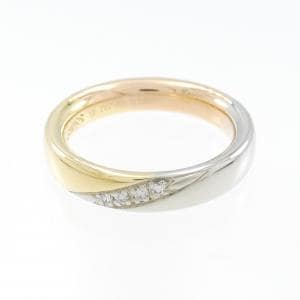 750スリーカラー ダイヤモンド リング 0.096CT