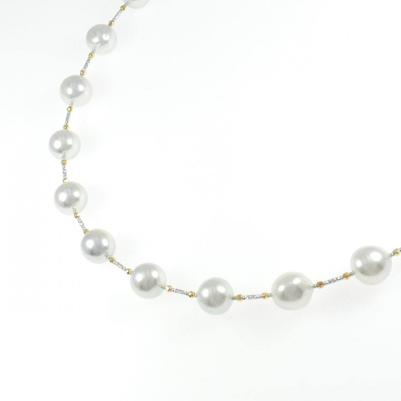 K18WG/K18YG アコヤパール ネックレス