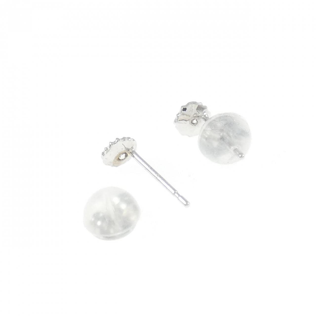 K18WG ダイヤモンド ピアス