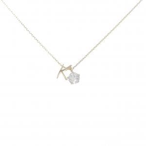 K10YG イニシャルK キュービック ネックレス