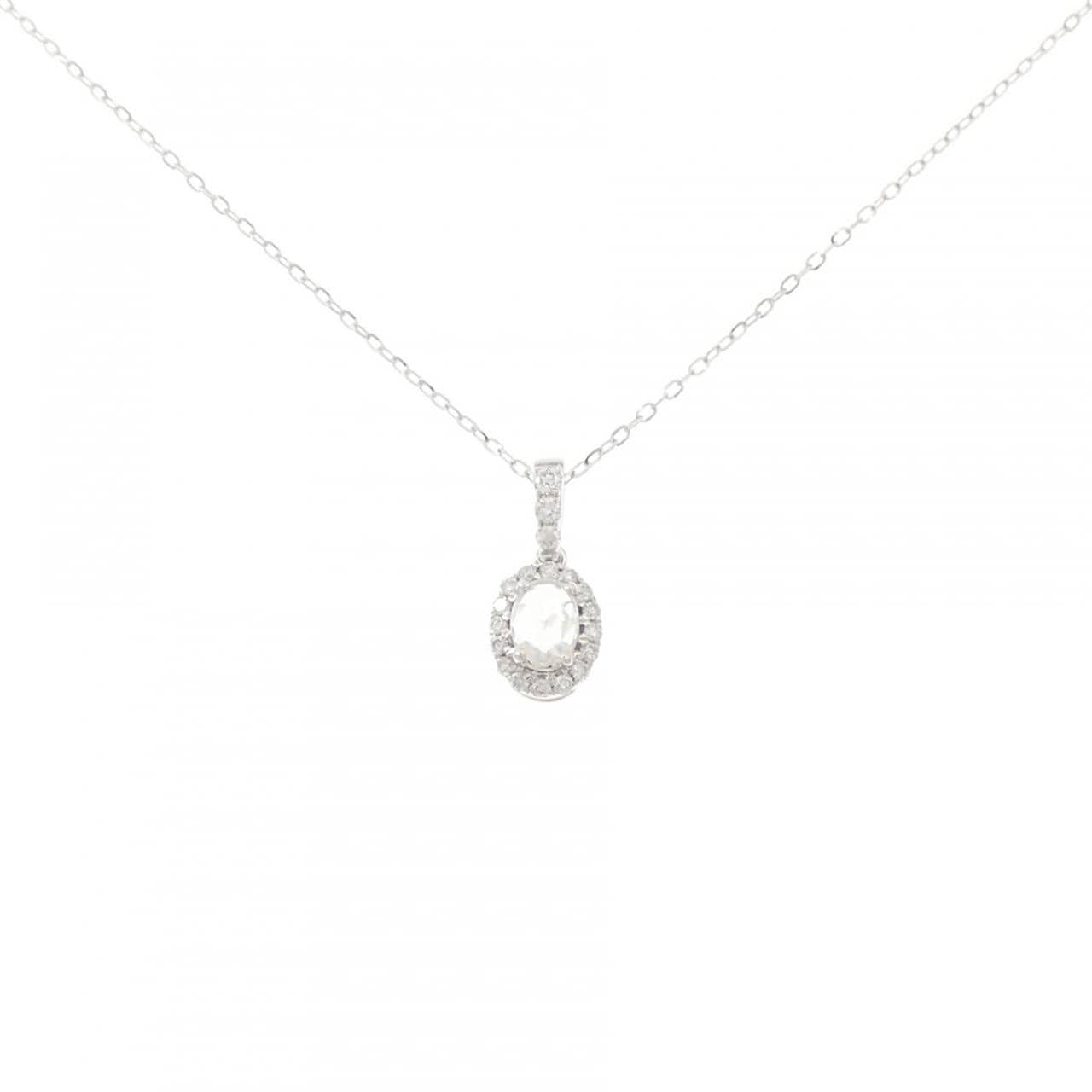 750WG/K18WG ダイヤモンド ネックレス 0.25CT