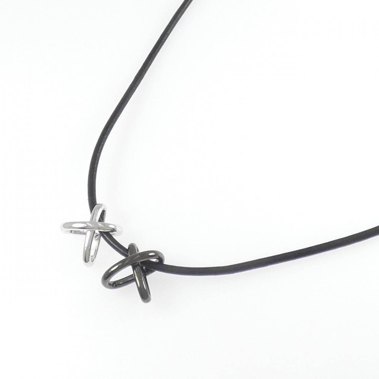 ミキモト K18WG/K18BG ネックレス