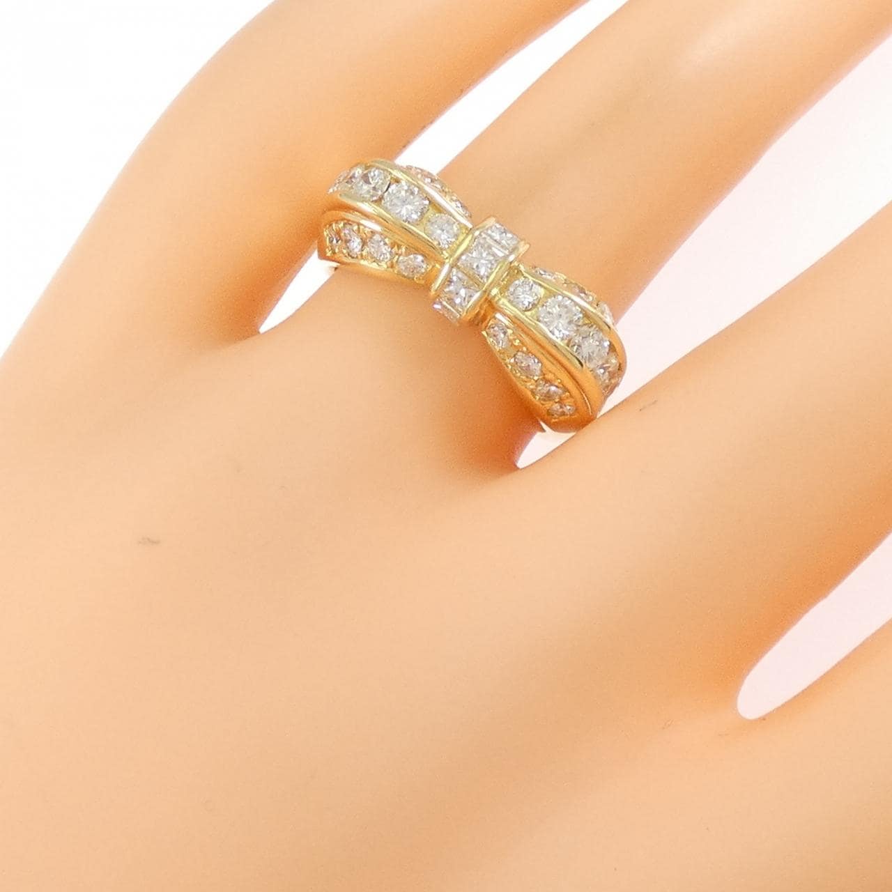 K18YG ダイヤモンド リング 1.20CT