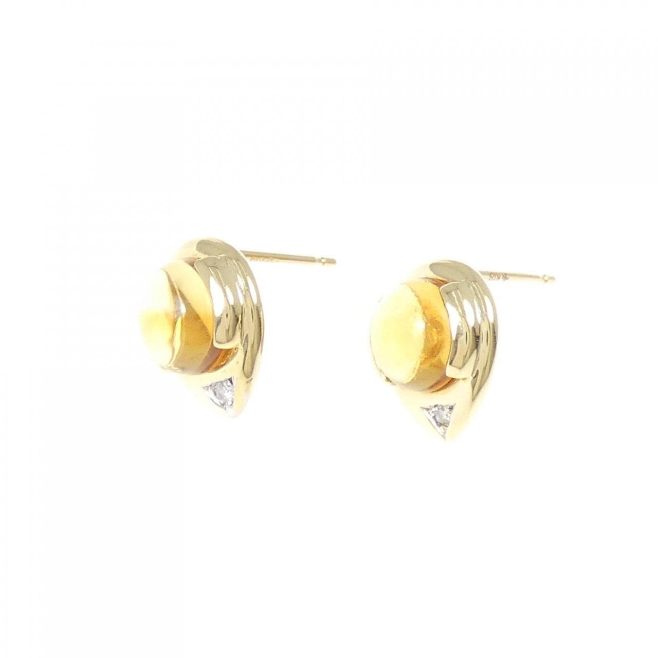 K18YG シトリン ピアス