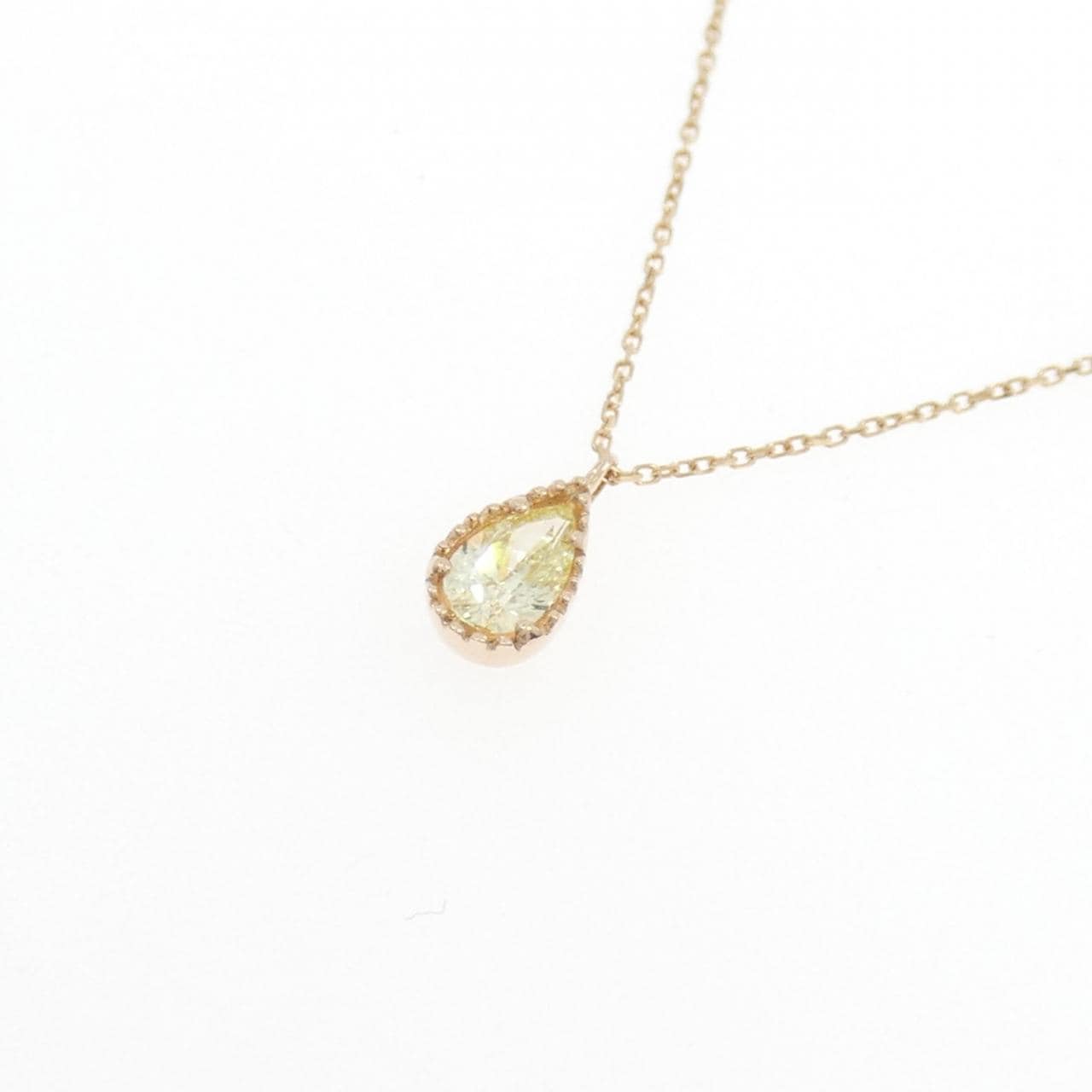 K10PG ダイヤモンド ネックレス 0.14CT
