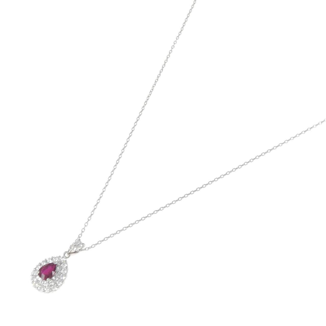 PT ルビー ネックレス 0.39CT