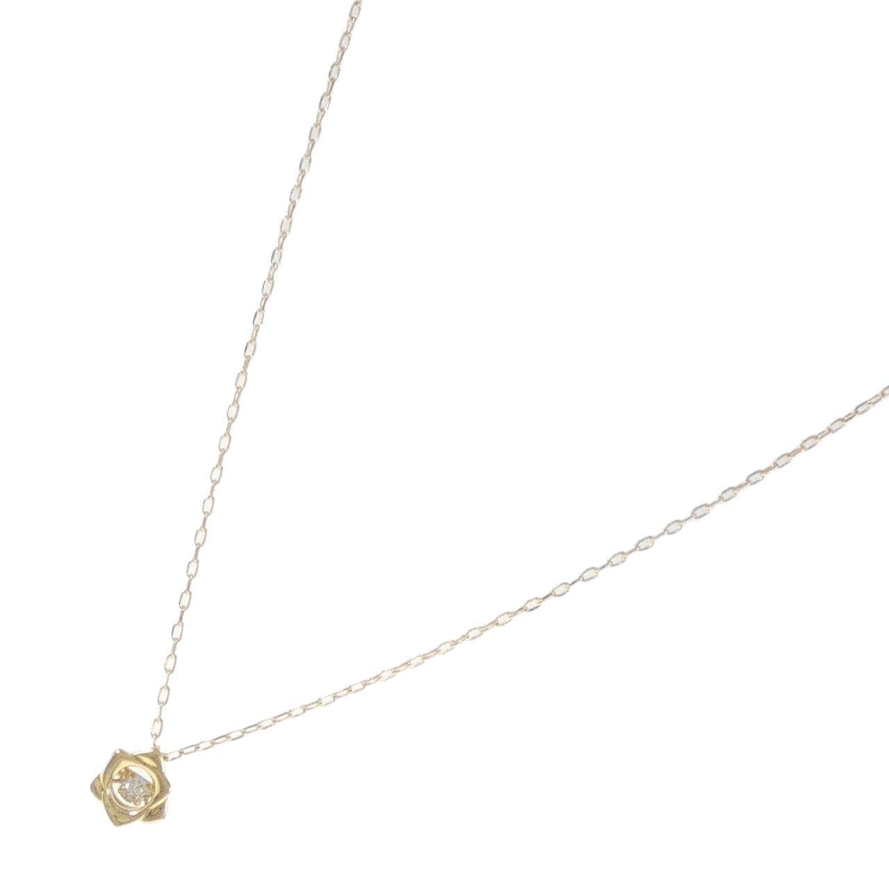 K18YG ダイヤモンド ネックレス 0.046CT