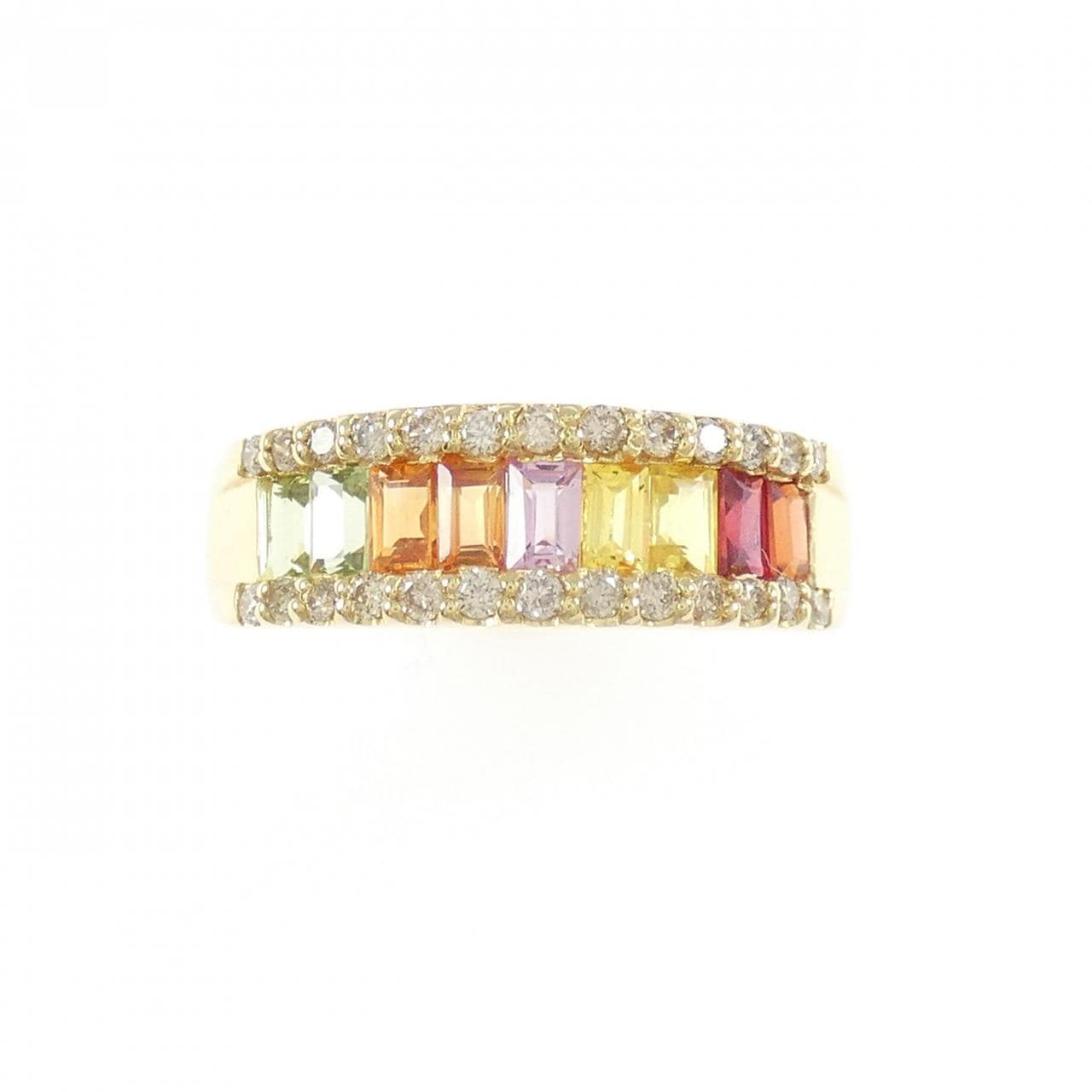 K18YG サファイヤ リング 1.00CT