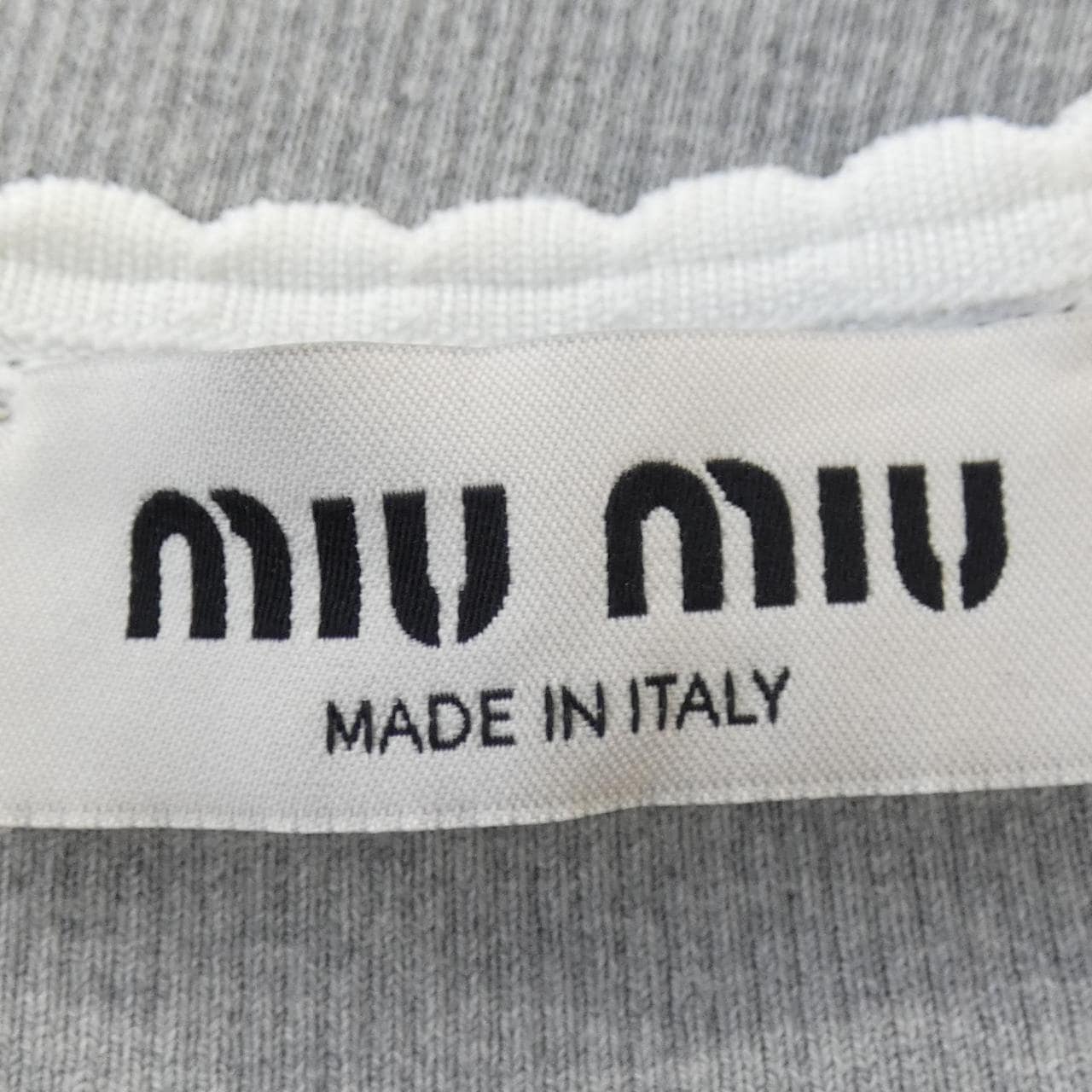 ミュウミュウ MIU MIU コットン ミニドレス MJA846 S232 12HM カットワンピース