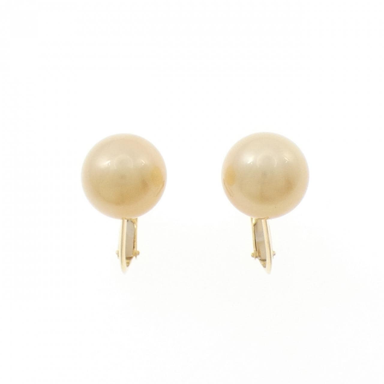 K18YG 白蝶パール イヤリング 11.4mm