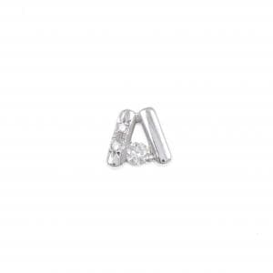 PT900 ダイヤモンド ピアス 0.14CT 片耳