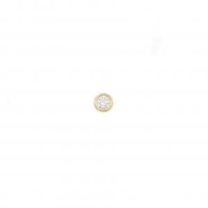 K18YG ダイヤモンド ピアス 0.10CT 片耳