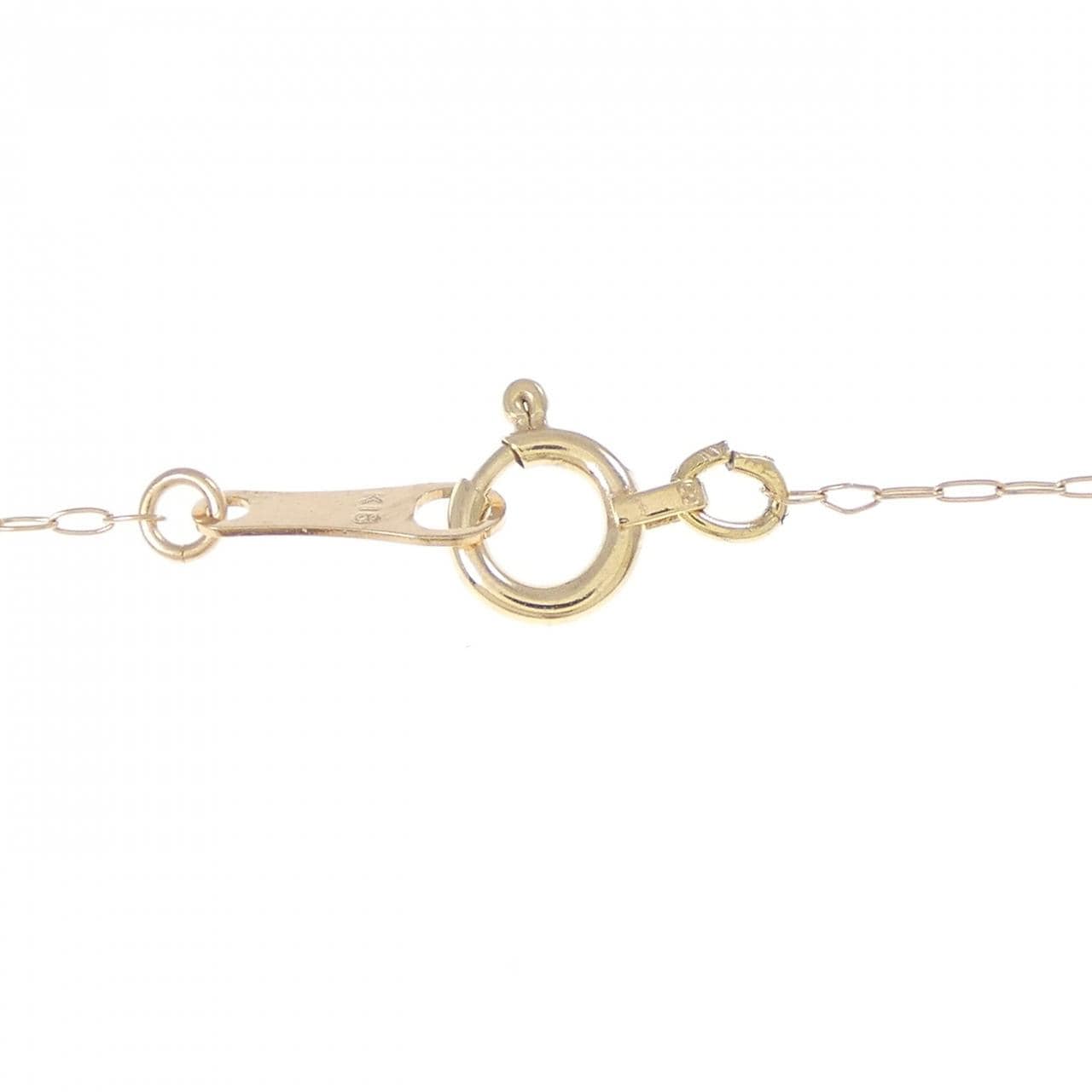 K18PG ハート ダイヤモンド ネックレス 0.12CT