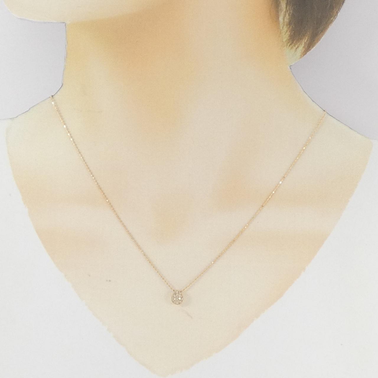 K18PG ダイヤモンド ネックレス 0.10CT