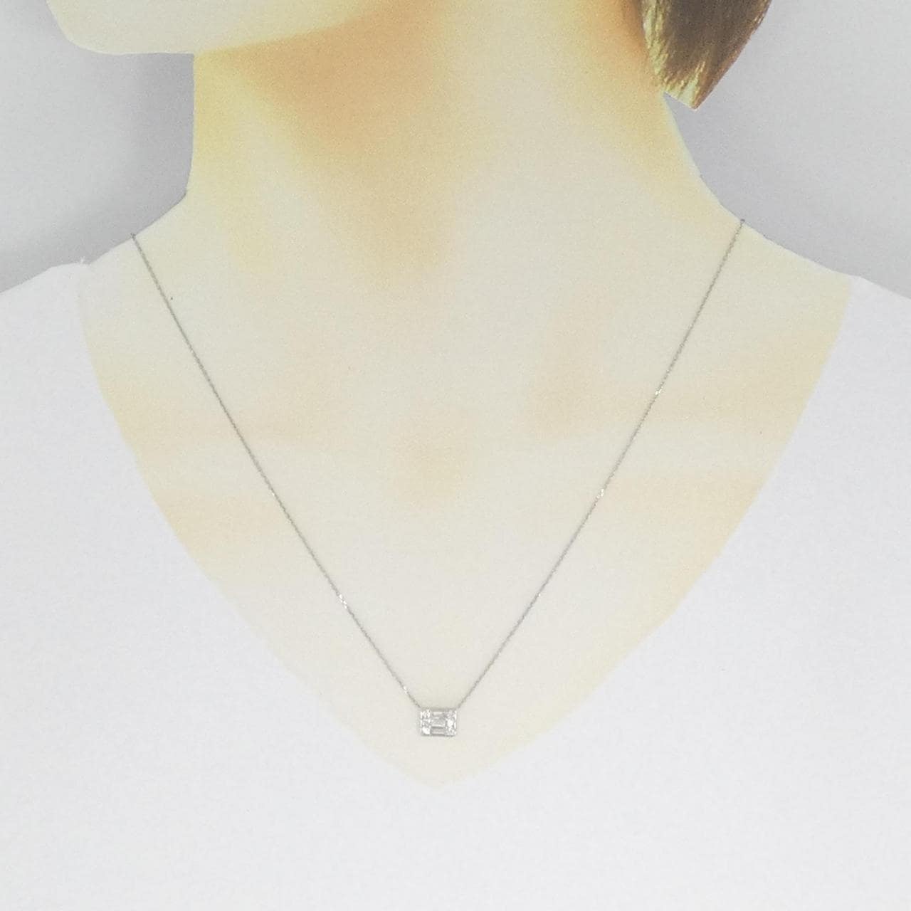 【新品】PT ダイヤモンド ネックレス 0.30CT
