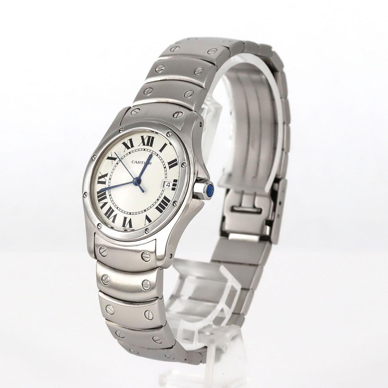カルティエ サントスラウンド MM W20027K1 SS クォーツ