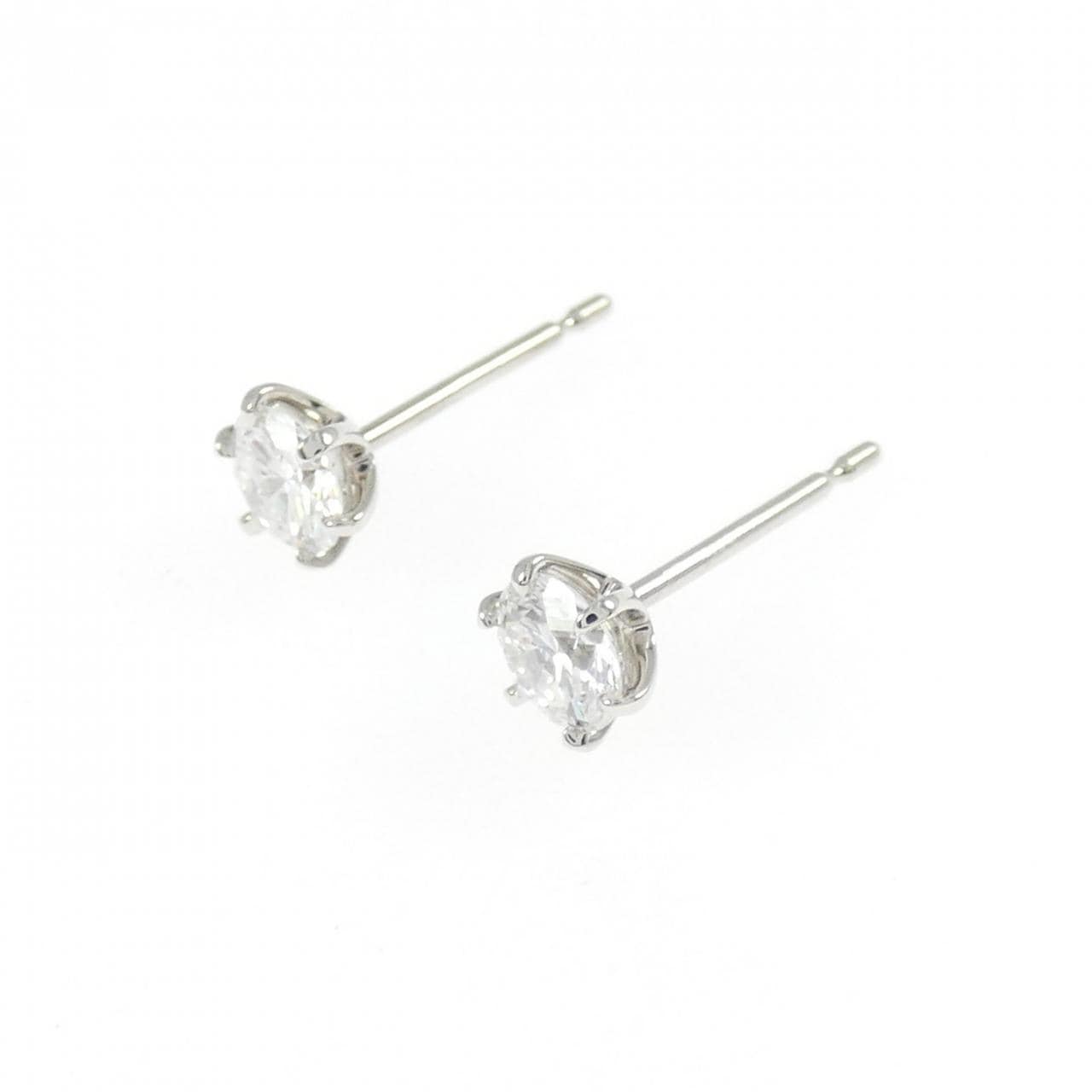 【リメイク】PT900/ST ダイヤモンド ピアス 0.308CT 0.317CT E VS2 VG-GOOD