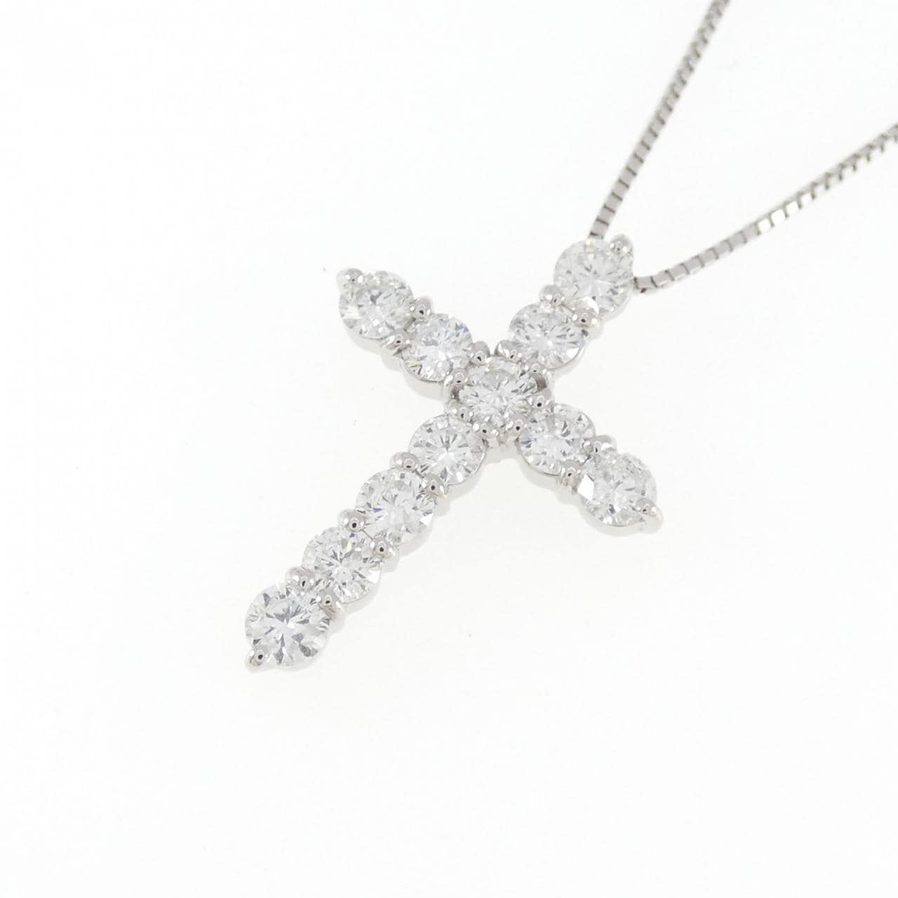PT900/PT850 クロス ダイヤモンド ネックレス 1.00CT