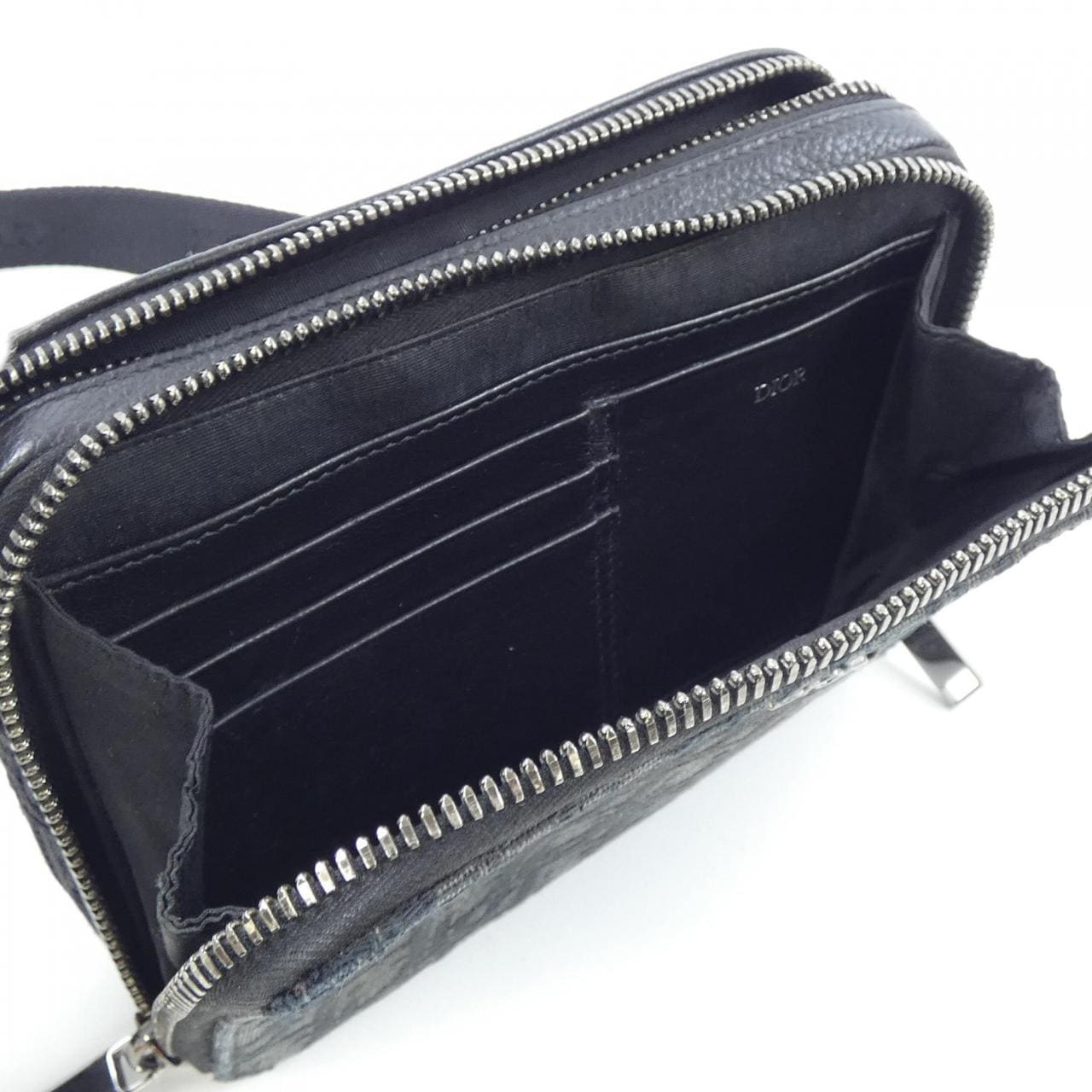 ディオール DIOR ストラップ付きジップポーチ オブリークジャカード 2OBBC119YSE BAG