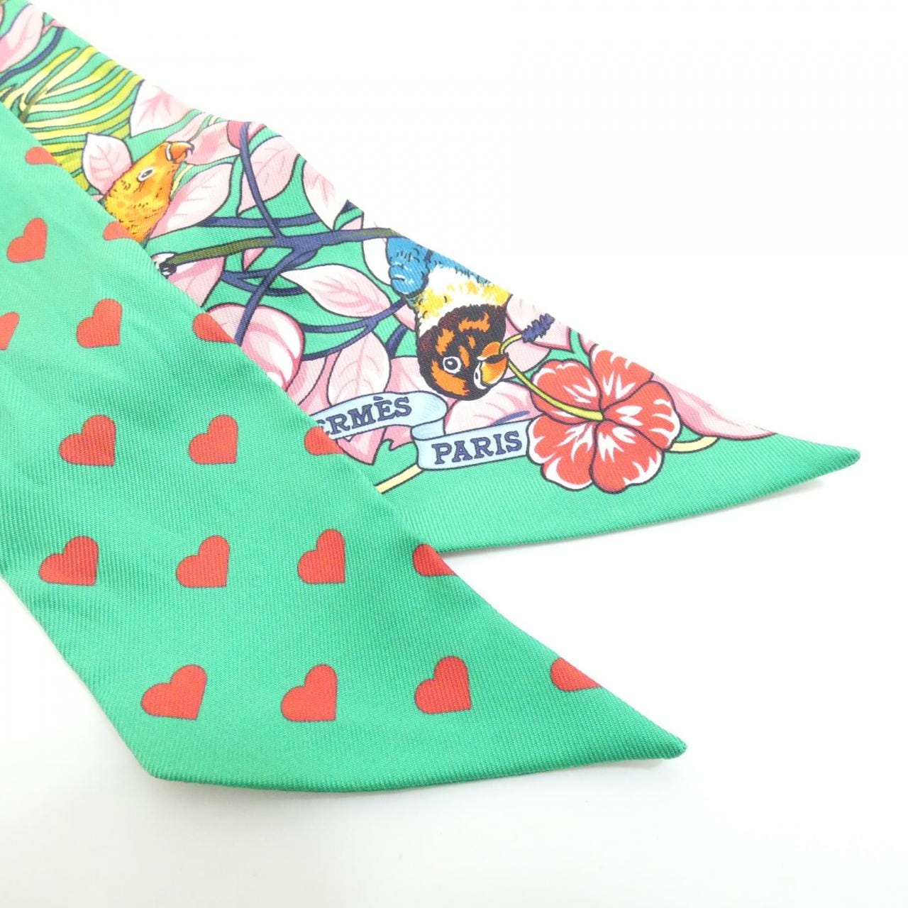 エルメス JUNGLE LOVE LOVE ツイリー 063513S スカーフ