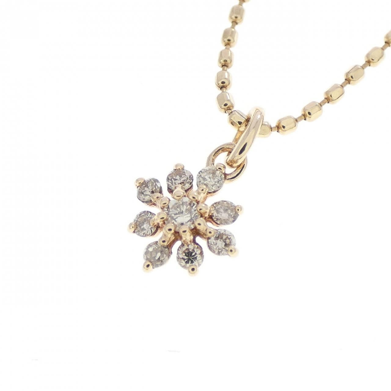 K10YG ダイヤモンド ネックレス 0.07CT