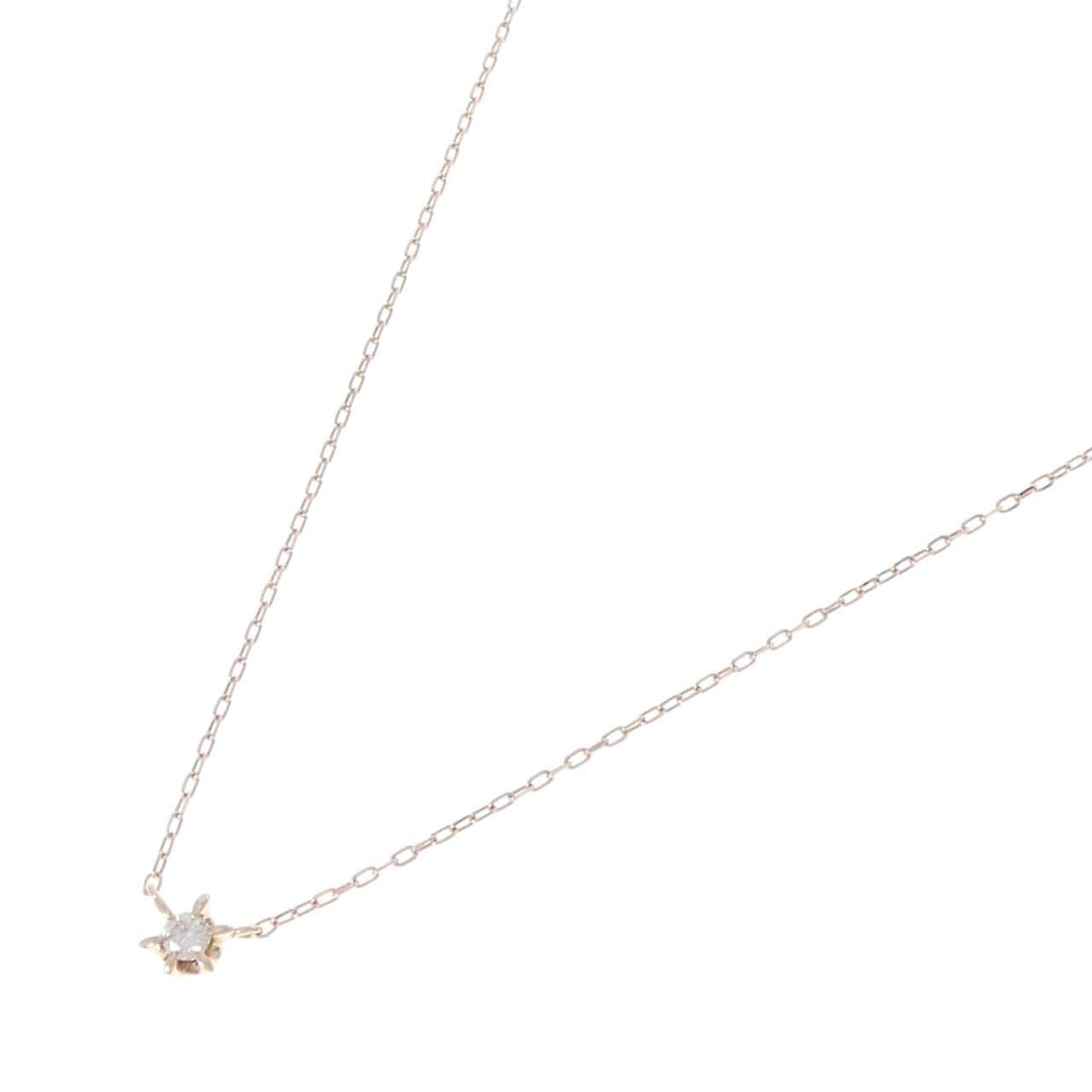 K10PG ダイヤモンド ネックレス 0.10CT