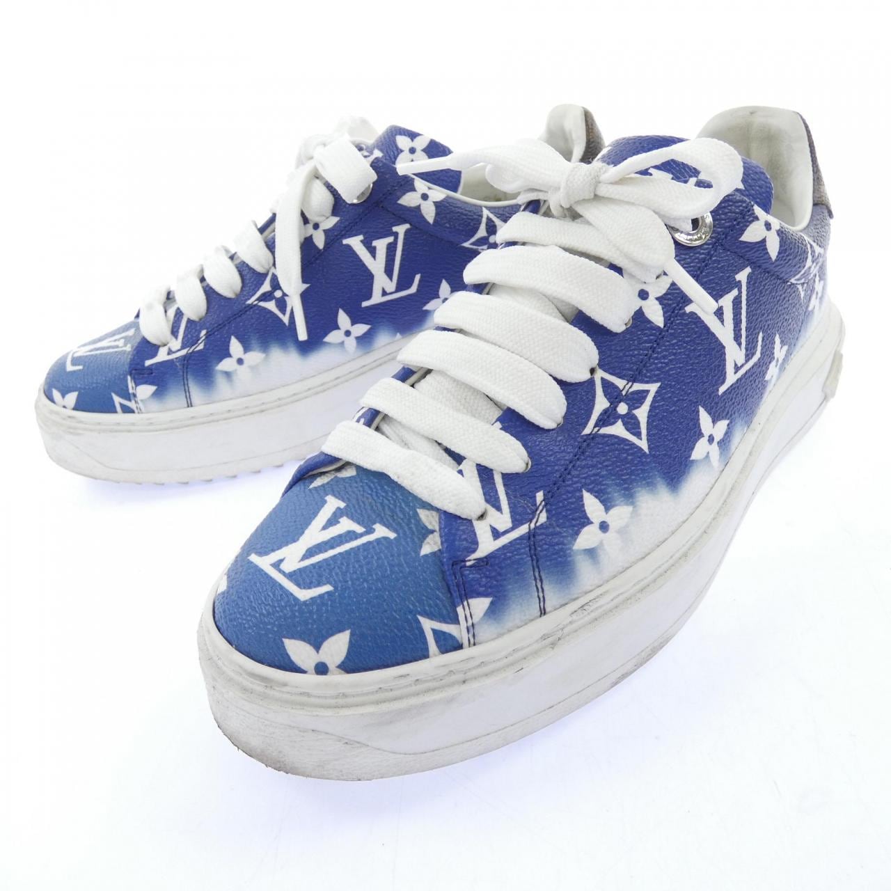 ルイヴィトン LOUIS VUITTON パテントモノグラムキャンバス LV エスカル タイムアウトライン スニーカー