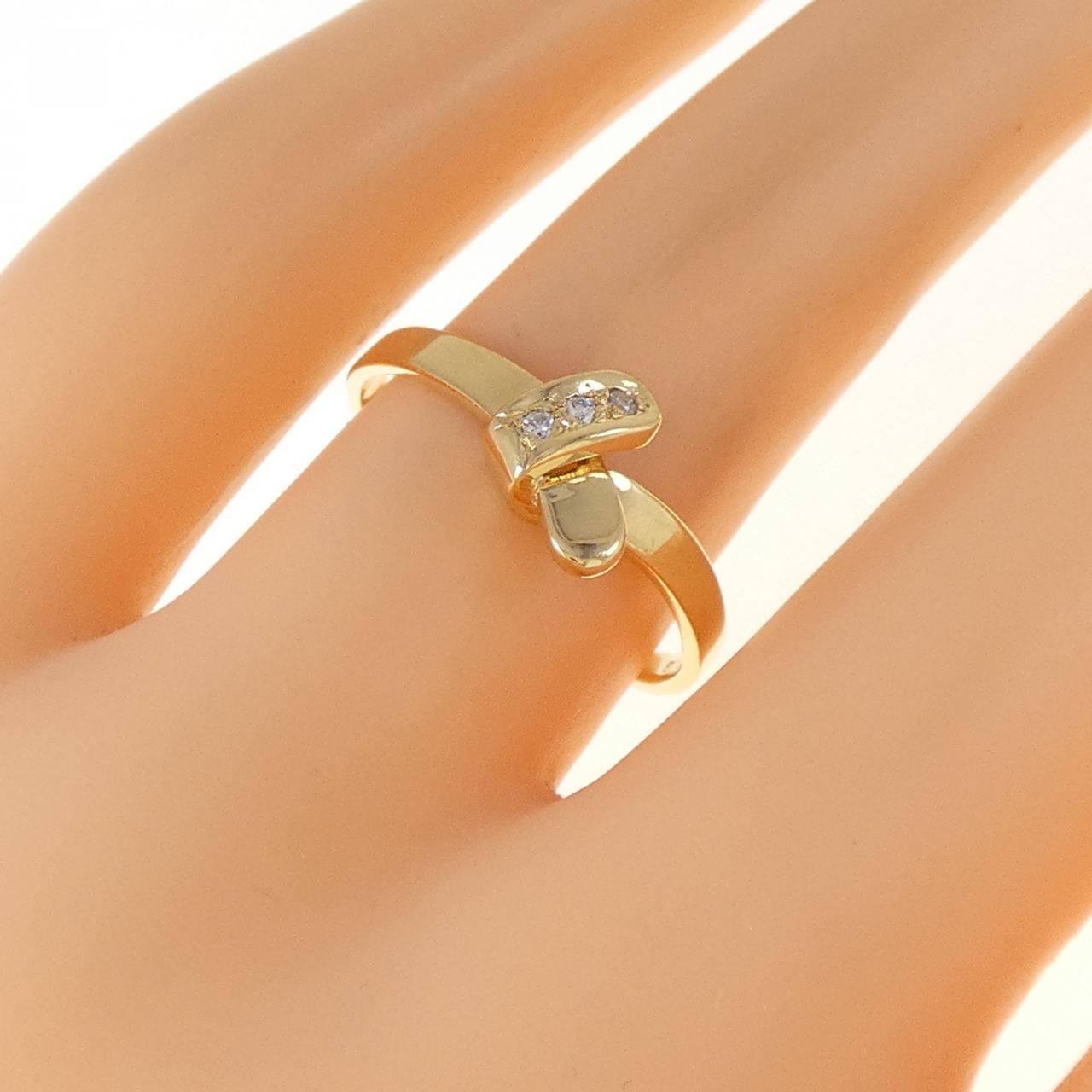 K18YG ダイヤモンド リング 0.03CT