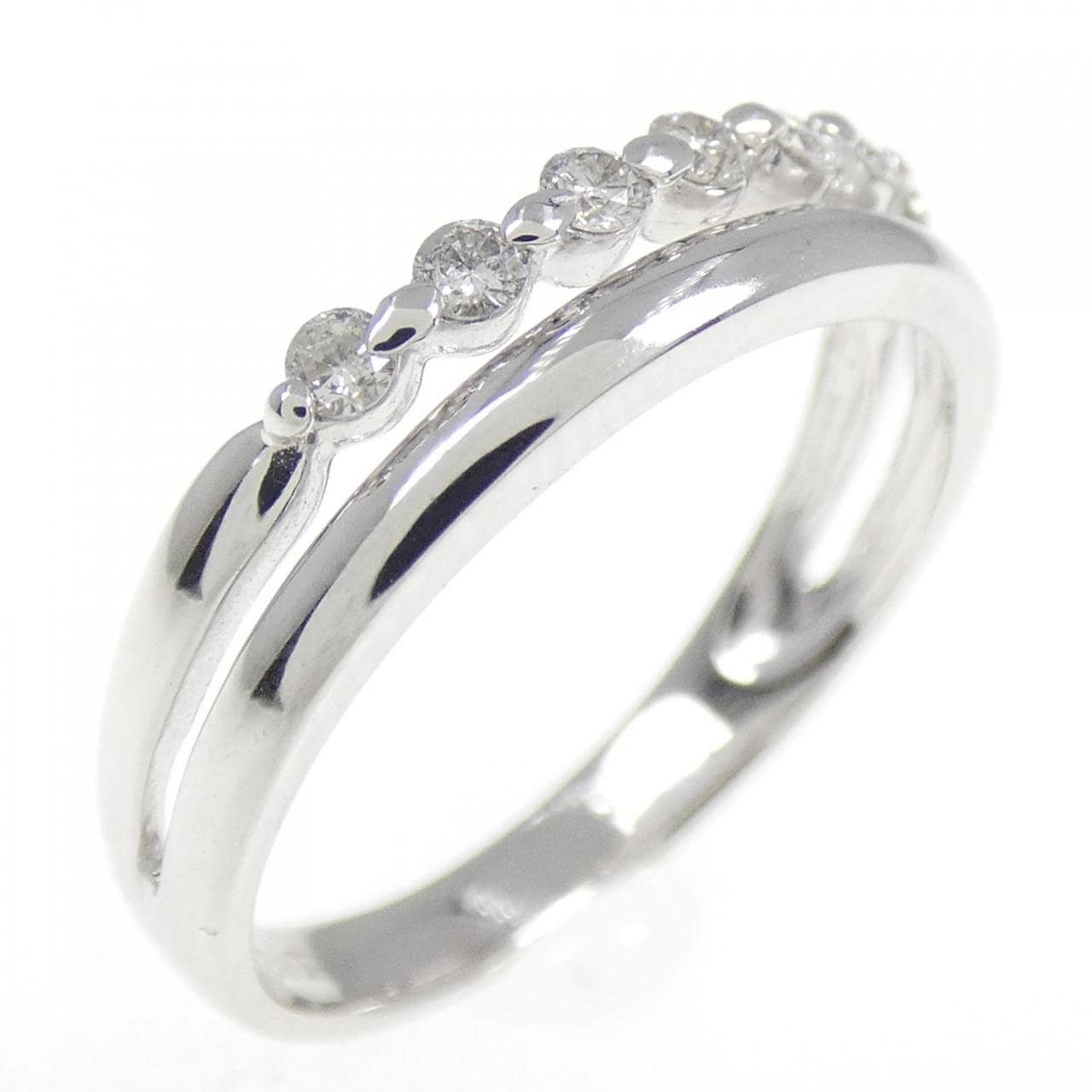 K18WG ダイヤモンド リング 0.16CT