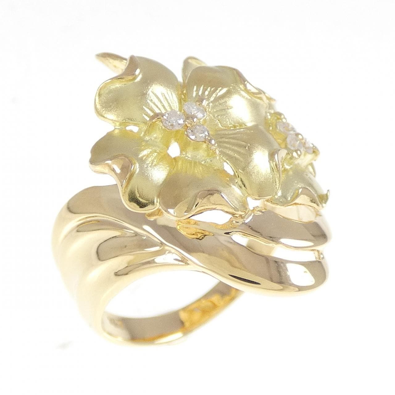 K18YG ダイヤモンド リング 0.10CT