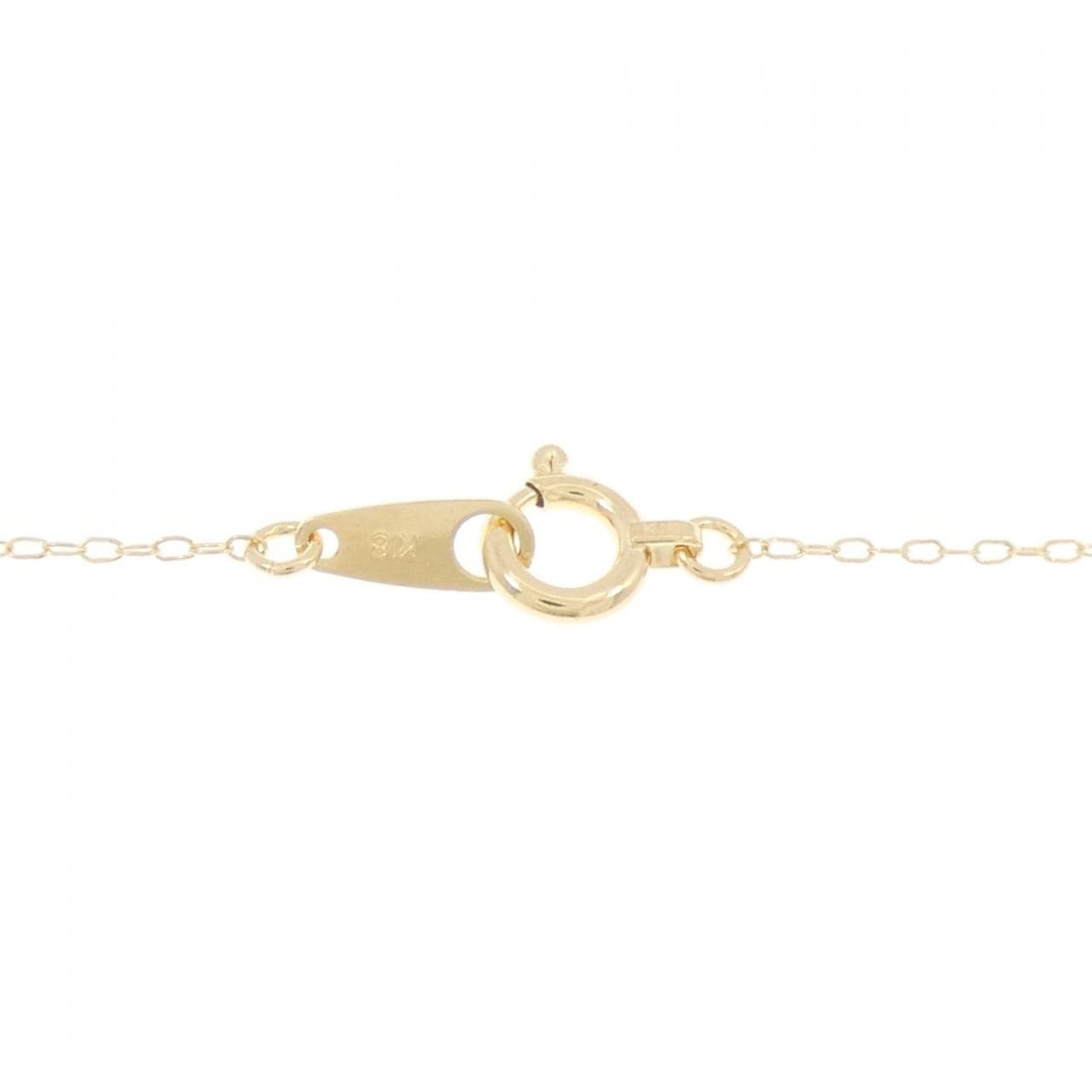 K18YG ハート ダイヤモンド ネックレス 0.08CT