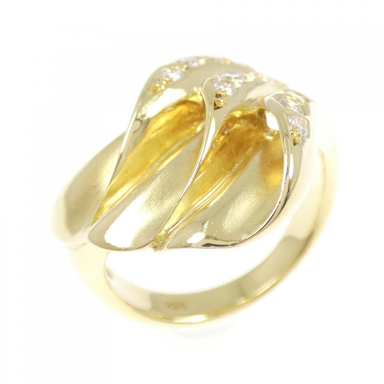 K18YG ダイヤモンド リング 0.29CT