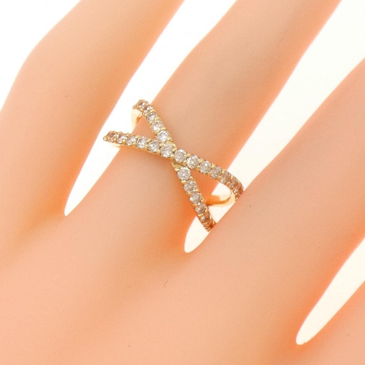 【新品】K18YG ダイヤモンド リング 0.52CT